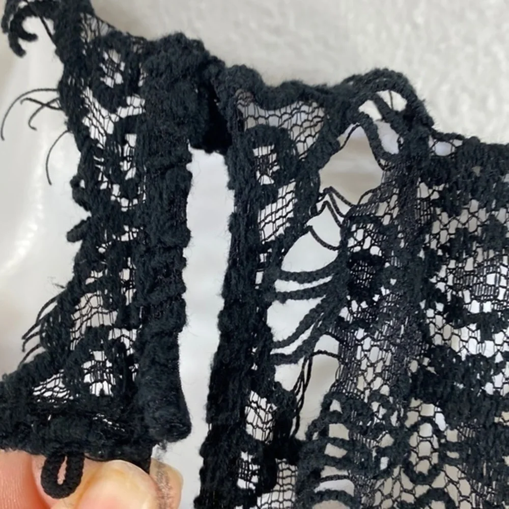 Intimately Free People Day Dream Black lace dress T9